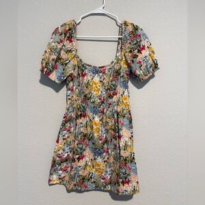 Reformation Floral Mini Dress - Multicolor